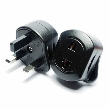 EU 2-poliger auf 3-poliger UK-Elektrorasierer, Zahnbürsten-Stecker-Adapter, Konverter, langlebig