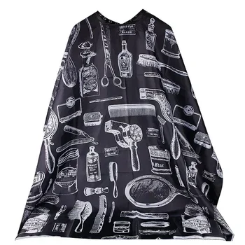 Beste Verkauf 2022 produkte Muster Schneiden Haar Wasserdichte Tuch Salon Barber Cape Friseur Schürze