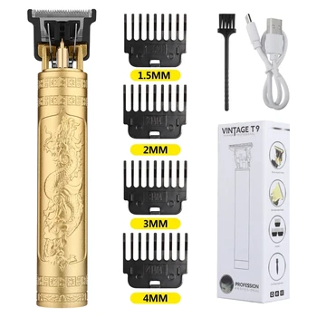 Retro T9 Haarschneidemaschine Set Jacken Trimmer Herren Elektrorasierer Male Lence Pro Barber Rasierer