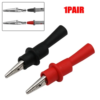 Rot + Schwarz Draht Tipps Test Clip Clamp Für Multi-Meter Tester AC DC 10A 1000 V multimeter (2 Stück)
