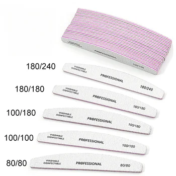 Nagelfeile 100 bis 240, professionelle Werkzeuge, Emery für Maniküre, Limette 240, Schleifpapier
