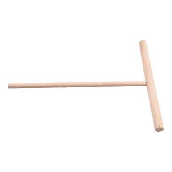 Holz Crepe Sticks Spreader Haushalt Pfannkuchen Teig Kochen T-Förmigen Gebäck Werkzeug Zubehör Holz (2 Stück)