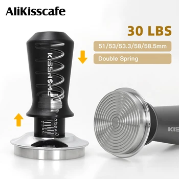 Kaffee Tamper 30lb Konstantdruck Kalibrierte Doppelfeder 51mm 53mm 58mm Breville Espressomaschine Zubehör