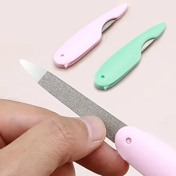 Mini Bird Folding Nagelfeile, gewaschene und polierte Manikürefeile, doppelseitig, mattiertes
