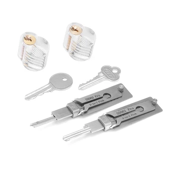 Lishi Yale Picks Picking SS001 SS002 2-in-1-Schlosserwerkzeuge Master Key Decoder Micha Decoder Haken