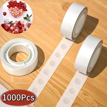100/1000 Dot Doppelseitiges Klebeband Poster Klares Klebepunktband Rund Keine Spuren Starker Kleberaufkleber