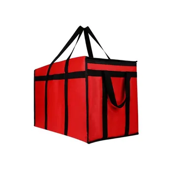 XXXL Größe Großvolumige Isoliertasche, Wiederverwendbar, Dreischichtige Isolierte Pizzaliefertasche, Tragbare