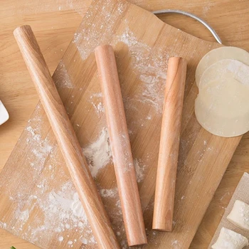 Buche Massivholz Haushalt Knödel Haut Mini Nudelhölzer Pin Stick Teig Backen Werkzeug Gadgets Roller Küche