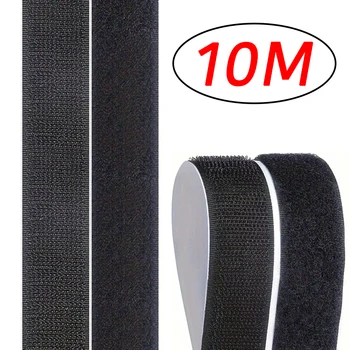 1-10M Selbstklebendes Klettband für Heimwerker, Magisches Klebeband, Doppelseitiges Klebeband mit starkem