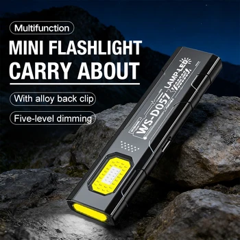 Multifunktionales Arbeitslicht LED Magnetisch Rot Blau Blinkend Mini Outdoor Starklicht Superhelles