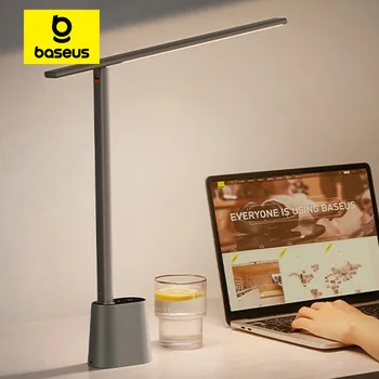 Baseus LED-Schreibtischlampe, Augenschutz, Studie, dimmbar, Büroleuchte, faltbar, Tischlampe, intelligente