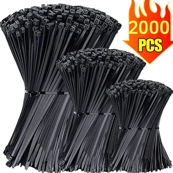 Selbstsichernde Nylon-Kabelbinder, Kunststoff-Kabelbinder, robuste Kabelbefestigungsringe