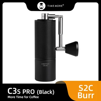 TIMEMORE Store Chestnut C3S PRO Manuelle Kaffeemühle, Kapazität 25 g, handverstellbarer Stahlkern-Grat, senden