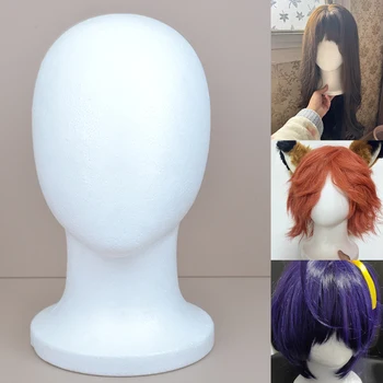 Schaumstoff-Mannequin-Kopf, stabiler, leichter Perücken-Ausstellungsständer für Schmuck, Kopfbedeckung