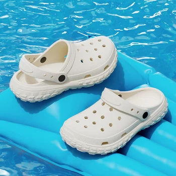 Damen- und Herren-Lochschuhe, Sommer, rutschfeste Outdoor-Sandalen, geschlossener Zehenbereich, Scheißgefühl