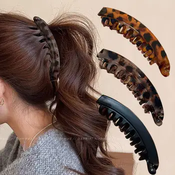 Schildpatt Banane Haarspange Fischförmige Haarnadel für Frauen Haarschmuck Haarklammern Twist Clamp