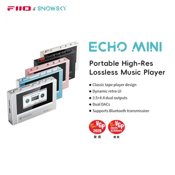 SnowSky/FiiO Echo Mini HiFi Bluetooth MP3 Pure Music Player, 15 Stunden Wiedergabe, 3,5 mm/4,4 mm