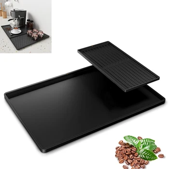 2-in-1 Silikonmatte für Kaffeemaschinen, Abtropfmatte für Obst und Gemüse, Kaffeepulver-Unterlage, Isolier