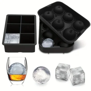 6-Gitter Eis Silikon Würfel Form Tablett DIY Einfrieren Eismaschine Kreative Eiswürfel Form Barware Werkzeuge