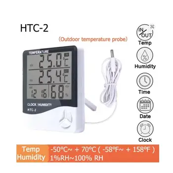 LCD-Digital-Temperatur-Feuchtigkeitsmesser HTC-2/HTC-1 Home Indoor Outdoor Hygrometer Thermometer