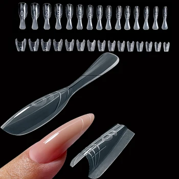 Dual-Form Nagelformen - Nagelschablonen, zum schnellen Verlängern der Nägel, kein Papierformen (240 Stück)