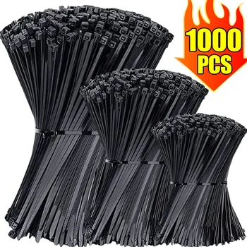1000/pcs Nylon Kabelbinder selbstsicher nde Kabelbinder Gurte verstellbare Kabel Befestigungs schlaufe Home