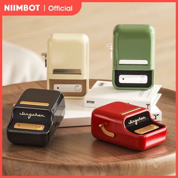NiiMbot B21 Mini-Thermodrucker, kabelloser Barcode-Etikettendrucker, Bluetooth, tragbare Klebeetikettendrucker