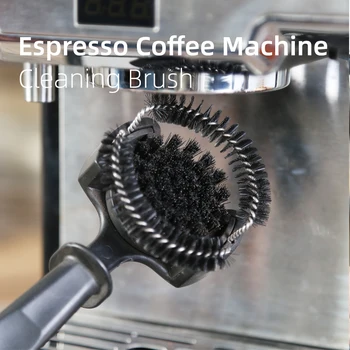 Kaffeemaschine, Bürstenreiniger, abnehmbare Kaffeemaschine, Espresso-Gruppe, Kopfreinigung, runde Bürsten