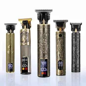 Neu! T9 Elektrischer Haarschneider/Zubehör | Professioneller USB-Rasierer | 0 mm Glatze, verblassende
