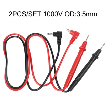 1000 V 10 A Digital-Multimeter-Clip, Voltmeter-Sonde, Testkabel, Drahtstift, 70 cm Länge, Multimeter-Tester
