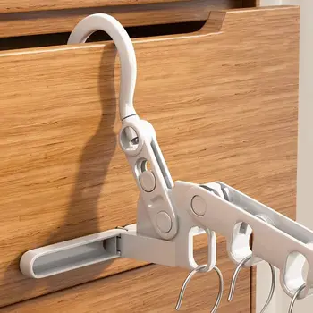 Hotels Faltbare Kleidung Trocknen Rack Fünf-loch Multi-funktion Kleidung Haken Winkel Einstellbar Kleiderbügel