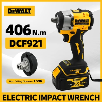 Dewalt DCF921 Akku-elektrischer bürstenloser Schlagschrauber mit hohem Drehmoment, LED-Licht, 406 Nm, leichtes