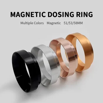 Kaffee Dosierung Ring Magnetische 51MM 53MM 58MM Für Delonghi Breville Siebträger Espresso Zubehör Barista