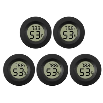 Mini Hygrometer Thermometer Fahrenheit oder Celsius Messgerät Digitaler LCD-Monitor Innenraum Runder