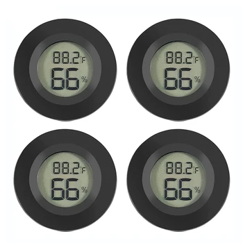Mini-Hygrometer-Thermometer, Fahrenheit oder Celsius-Messgerät, digitaler LCD-Monitor, runder