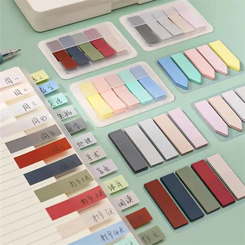 15 Arten farbiger, selbstklebender Notizblock, Haftnotizen, Lesezeichen, Point It Marker, Memo-Aufkleber
