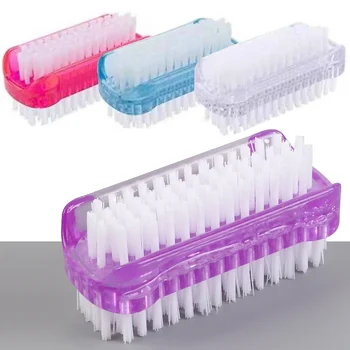 Doppelseitige Nagelreinigungsbürste, Maniküre- und Pediküre-Werkzeug, ideal für Fingernägel und Zehennägel