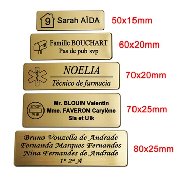 5x1.5 6x2 7x2 7x2.5 8x2.5CM Individuelle Brosche, personalisiert, mit Ihrem Text, Logo, Firmen-ID-Schild