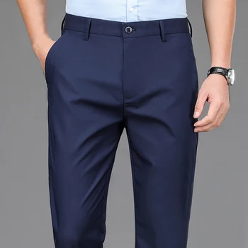 Männliche Smart-Casual-Hose, dehnbar, sportlich, schnell trocknend, für Herren, Frühling und Herbst, volle