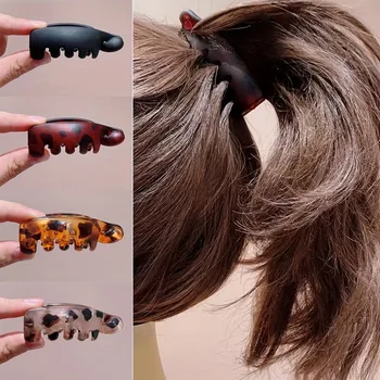 Bananenklammern, kleine Größe, vertikale Haarspangen für Damen, elegante Haarspangen für hohe (4 Stück)