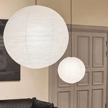 Hängende Papierlampenschirmleuchte, klassische moderne Pendelleuchte, Lampenabdeckung, Vintage, runde