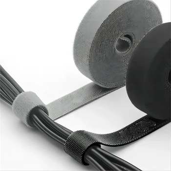 5 m Kabel-Organizer mit Klettverschluss, Kabelbinder, Drahtwickler, USB-Kabelmanagement, Schutz für Kopfhörer