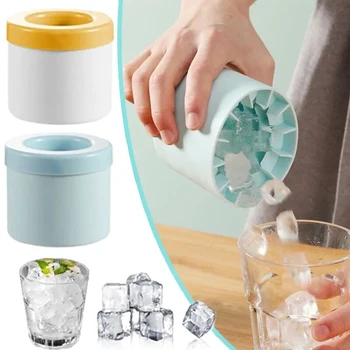 Silikon Eiswürfel Form Runde Eis Eimer Sommer Hausgemachte DIY Kühlschrank Einfrieren Eismaschine Kreative