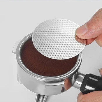 Espresso Puck Screen Kaffeefilter Wiederverwendbarer Kaffee-Puck-Screen 304 Edelstahl Kaffeefilter 51/54/58mm