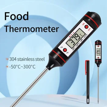 50-300 ℃ Digitales Lebensmittelthermometer für Fleisch, Küche, Kochen, Wasser, Milch, Lebensmittelsonde