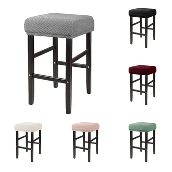 1 quadratische Hocker bezüge Home Jacquard elastische Barhocker Schon bezüge Theke Sattel Sitzbezüge