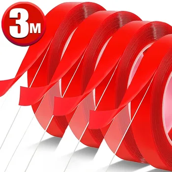 Doppelseitiges Klebeband, Nano-Klebeband, 3-5 Meter, 10/20/30 mm Breite, transparentes Klebeband, waschbarer