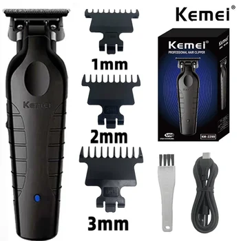 Kemei KM-2299 Professioneller Haarschneider 1200mAh Elektrische Haarschneidemaschine USB Wiederaufladbare