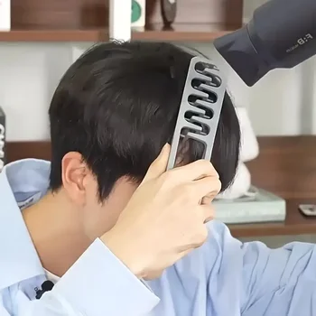 Volumizing Wide-Tooth Haar Styling Kamm Strukturierte Styling Kamm Korea Stil Naht Bedecken Pony Haar Kämme