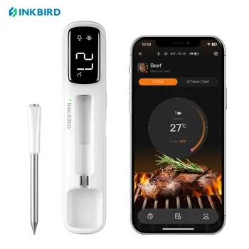 INKBIRD INT-11I-B Mini-Fleischthermometer, Bluetooth 5,4 1000 Fuß, 1 Sekunden Reaktion, IP67, 26